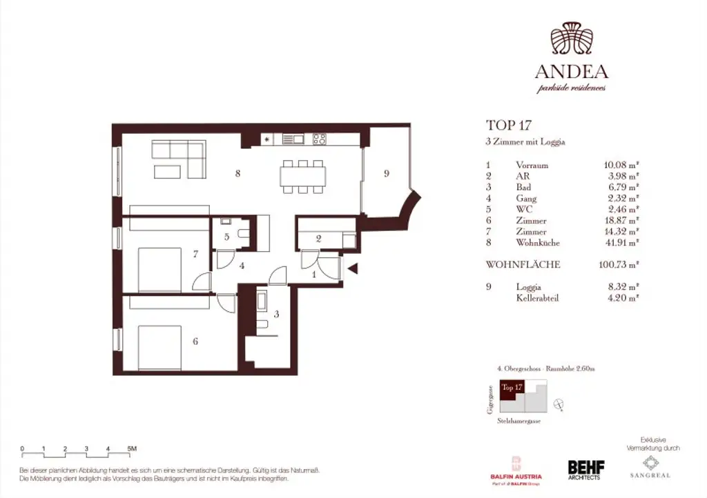 Traumhafte 3-Zimmer-Wohnung mit Loggia - ANDEA Parkside Residences