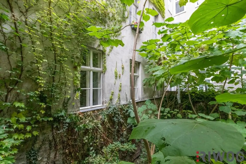 GARTENWOHNUNG NÄHE 1. BEZIRK, DONAUKANAL UND AUGARTEN | Komplett hofseitig | Sanierungsbedürftig | Rembrandtstraße