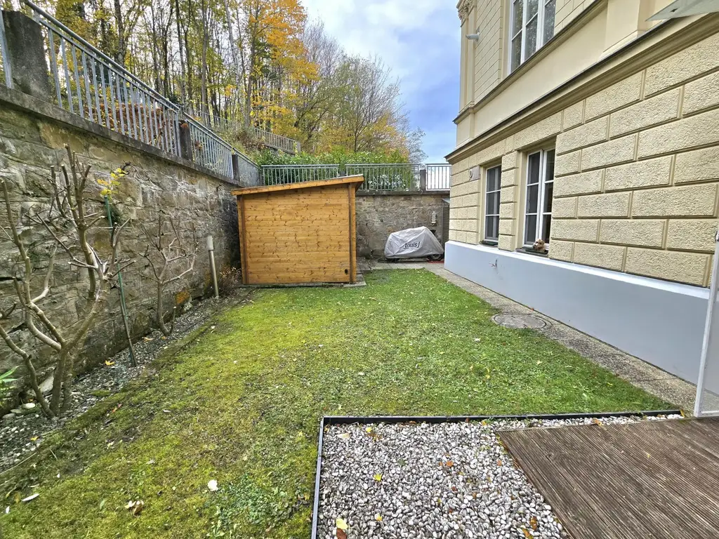 "Wohnen mit Geschichte – Gartenwohnung im Turmhaus Pressbaum"