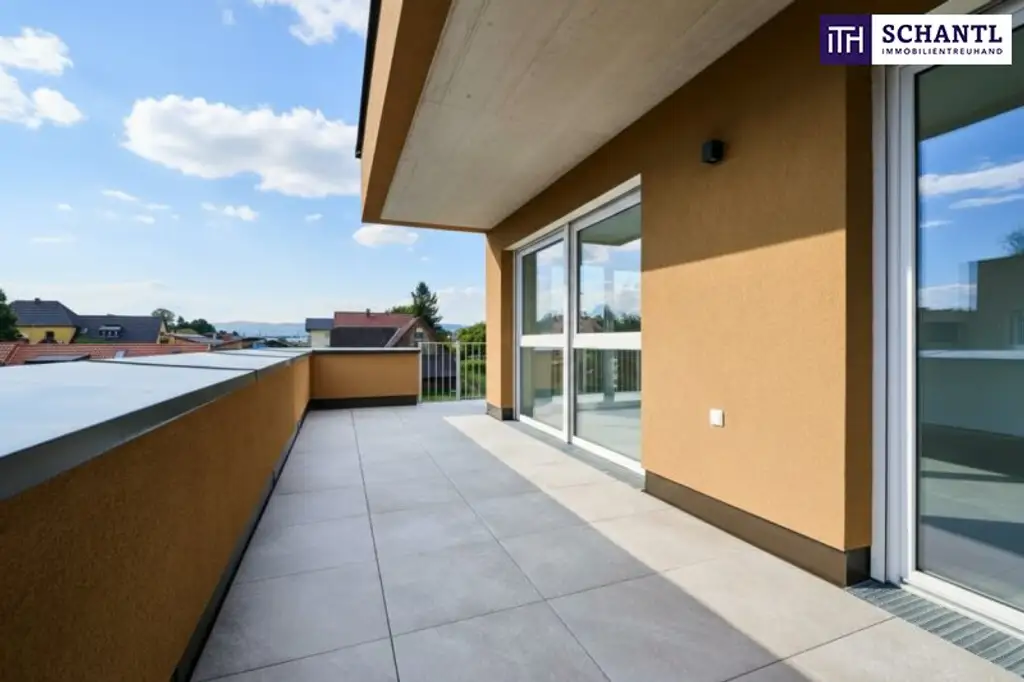 Jetzt zugreifen – Ihr Logenplatz! Eckwohnung mit Süd-West-Terrasse und Top-Aussicht! Ihre Chance auf Sonne, Ruhe & Panoramablick in Kalsdorf bei Graz!