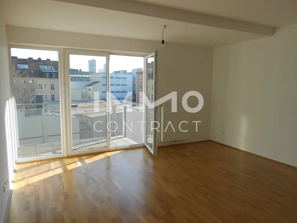 Ideale 2-Zimmer-Wohnung mit großem Balkon zu vermieten - Bürgerstraße 8 - Top 12