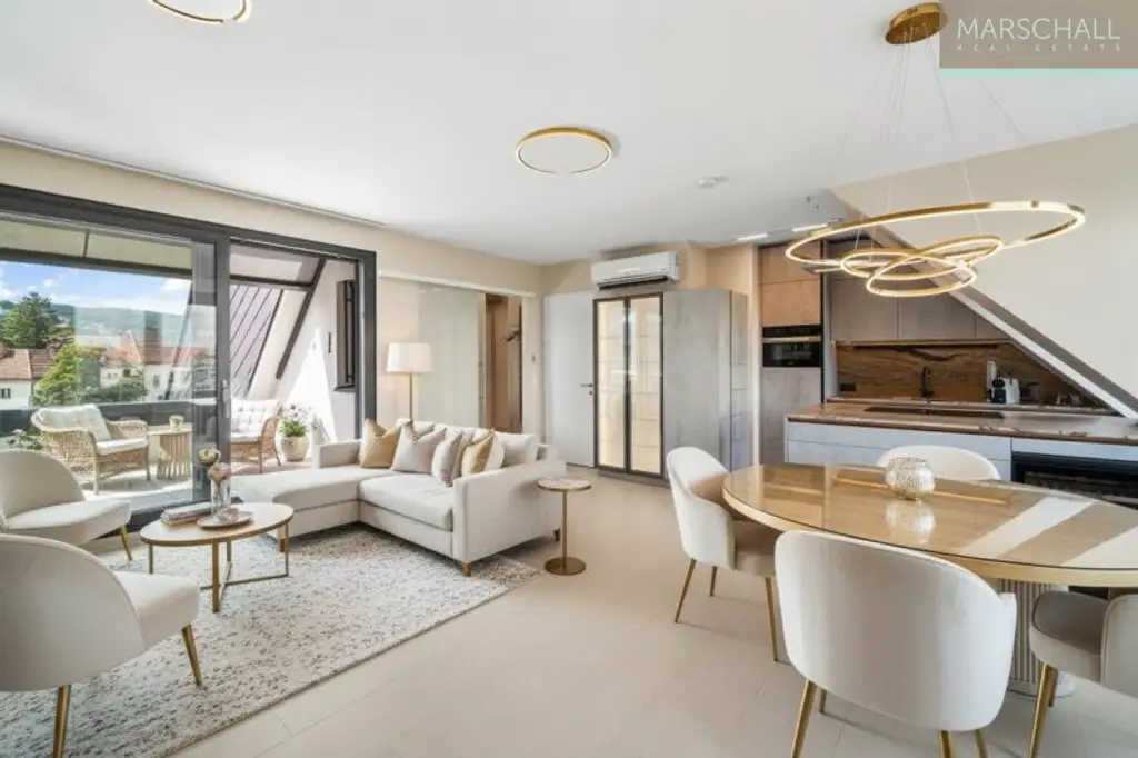 Hochwertiges 2-Zimmer-Penthouse mit Terrasse in Toplage