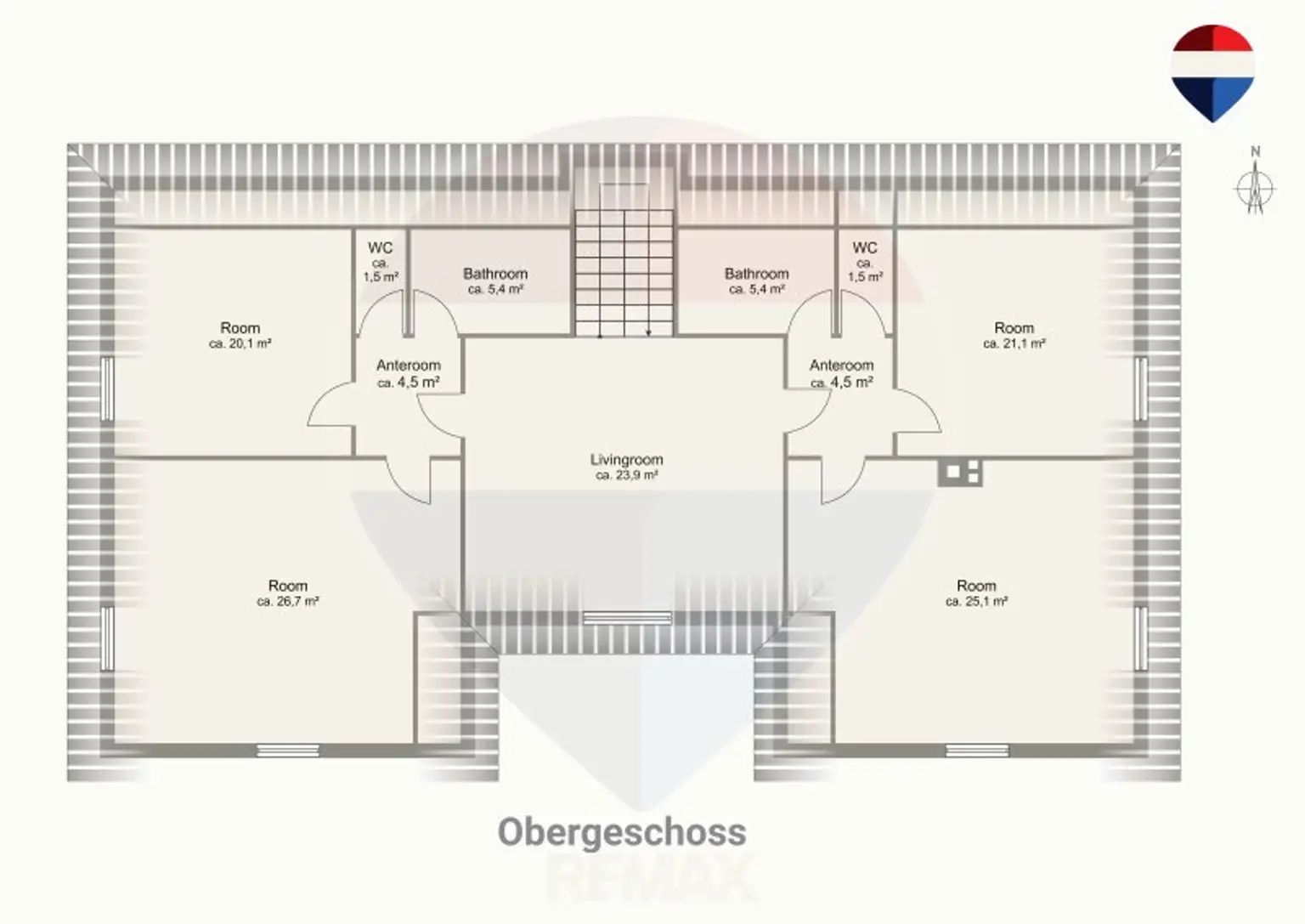 Obergeschoss Grundriss