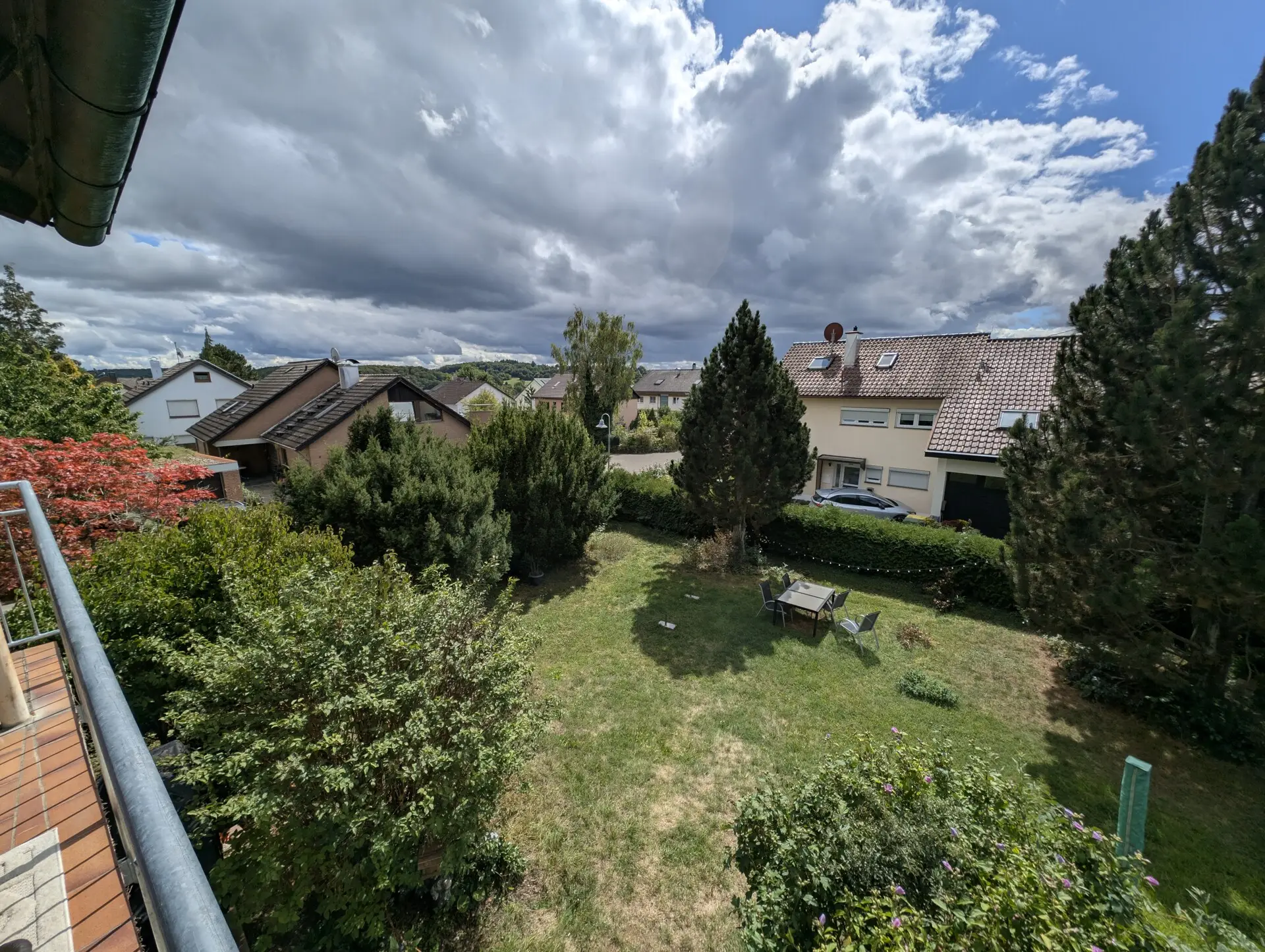 Aussicht vom Balkon