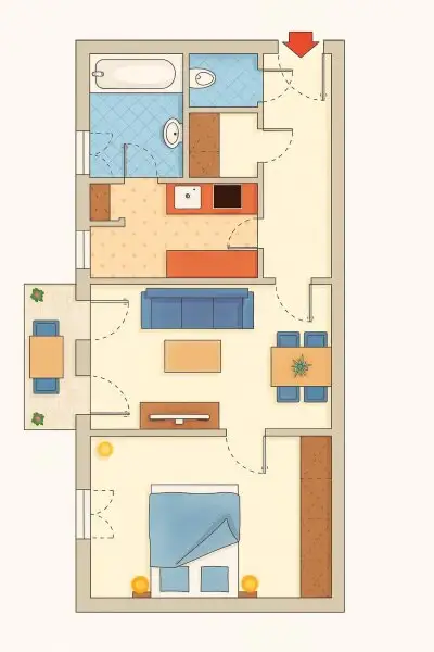 Hofseitige Wohlfühloase mit Balkon & Bergblick – ruhig gelegen, zentral erreichbar!