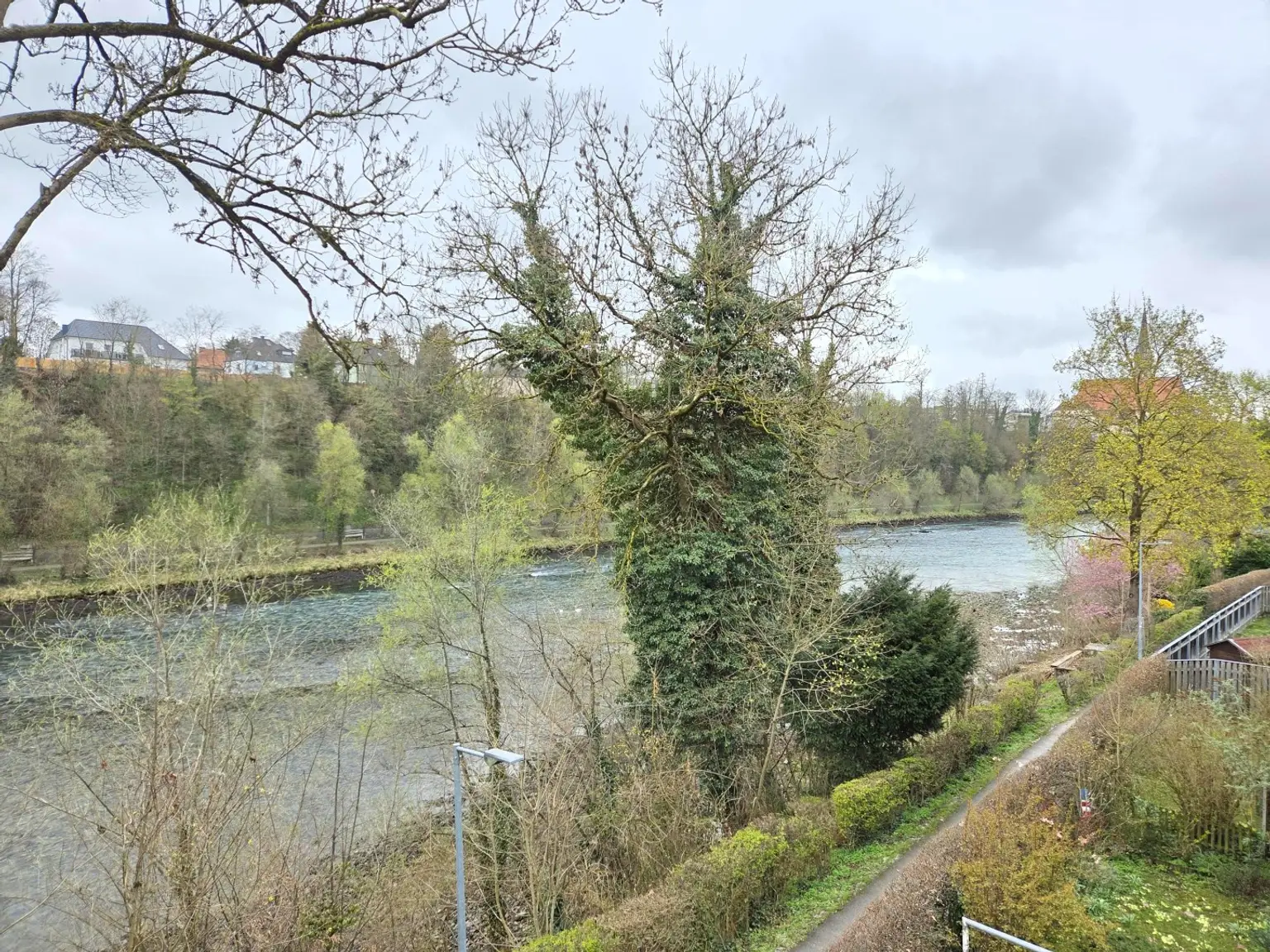Aussicht Enns Fluss bis Stadtpfarrkirche