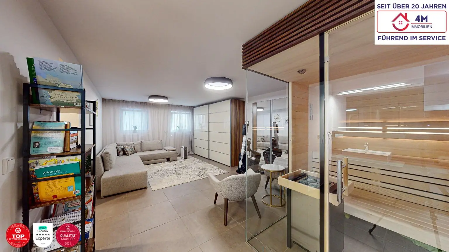 Privilegiertes Wohnen: Luxushaus mit Designermöbeln, Saunabereich & exklusivem Donauzugang“