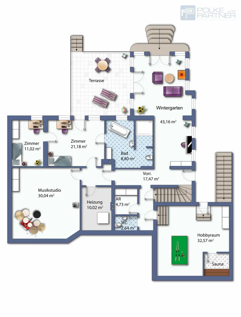 GROßZÜGIGE VILLA IN PURKERSDORF MIT 426 M², SAUNA, POOL, WINTERGARTEN & BESTER ANBINDUNG NACH WIEN
