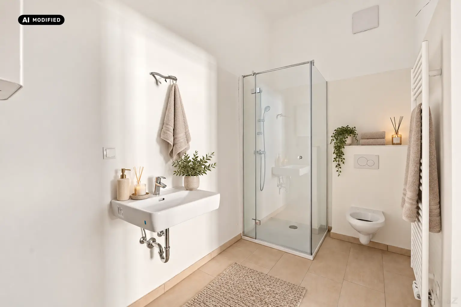 KI-bearbeitet – Badezimmer