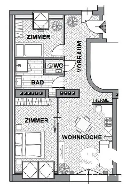 #SQ - ERSTBEZUG! HOCHWERTIG SANIERTE DACHGESCHOSSWOHNUNG - 3 ZIMMER