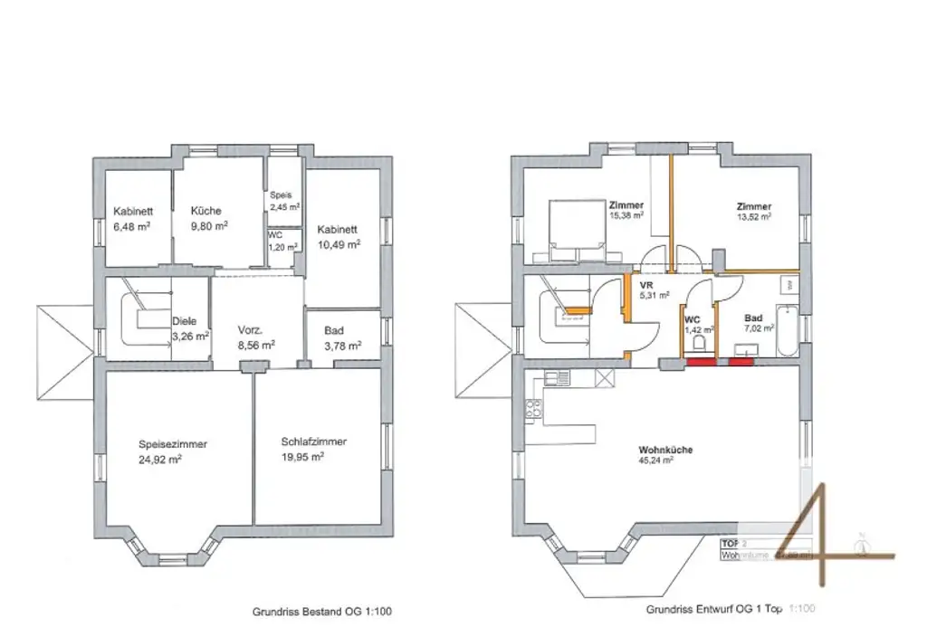 TOP-Lage nähe Stadtzentrum! Sommeraktion! Sanierungsbedürftig mit Ausbaupotential! Studie für 4 Wohneinheiten mit DG-Ausbau vorhanden!