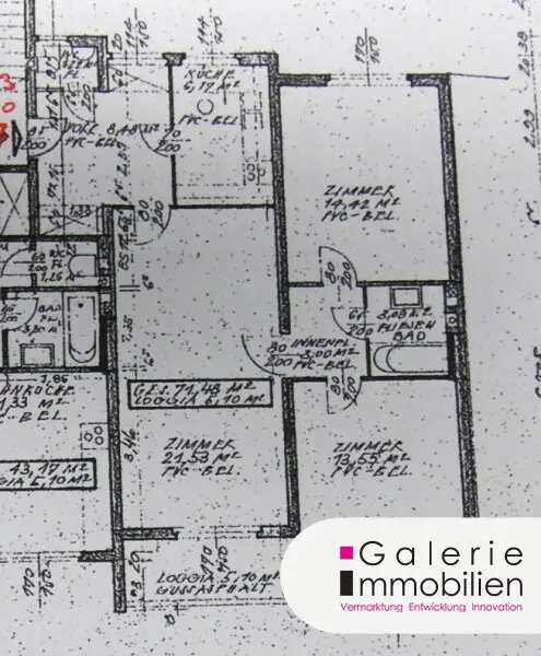 Sonnige und helle 3-Zimmer-Neubauwohnung mit Loggia inkl. Stellplatz - Sanierungsbedarf