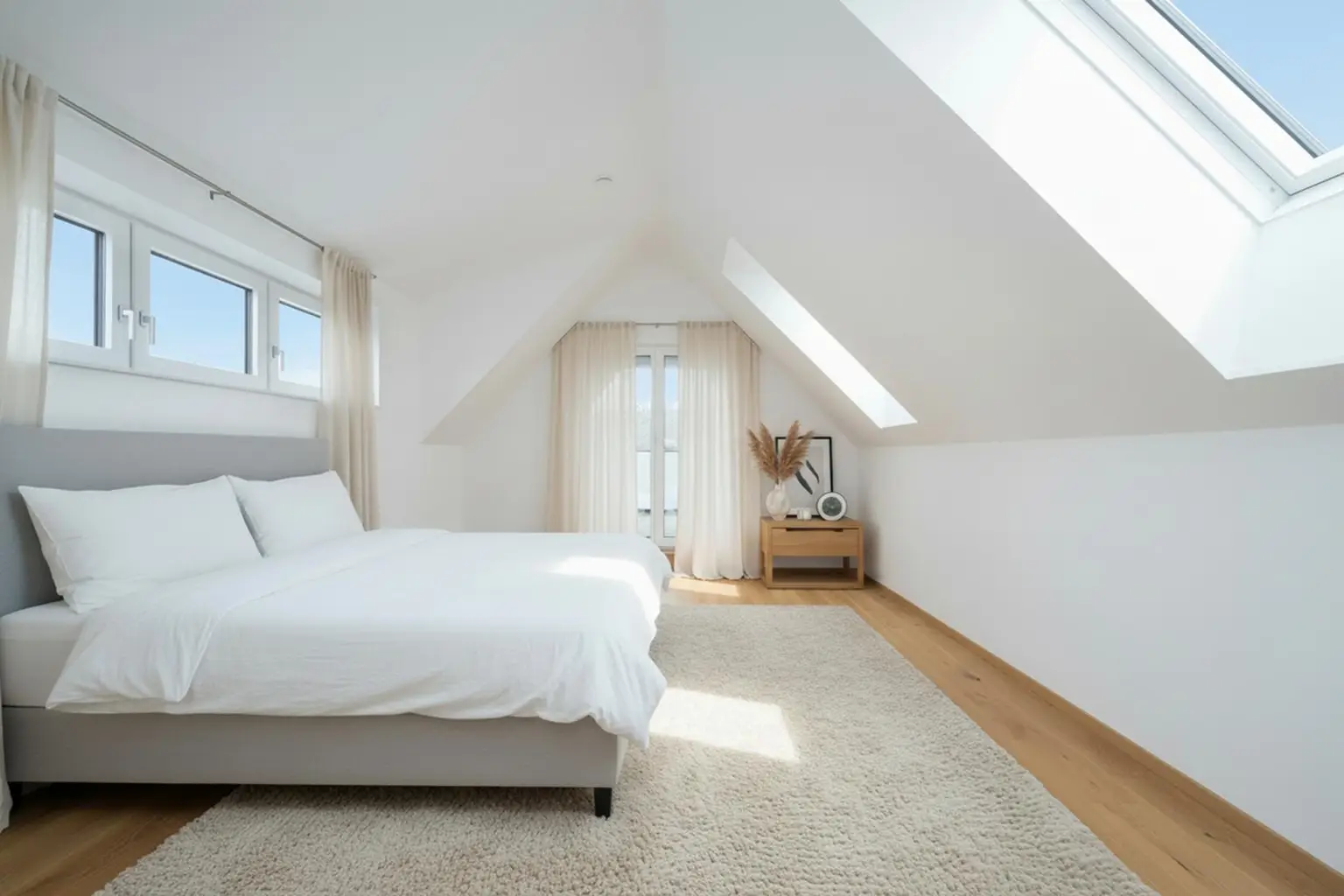 Zimmer 2 mit Ausgang zur Loggia (DG)