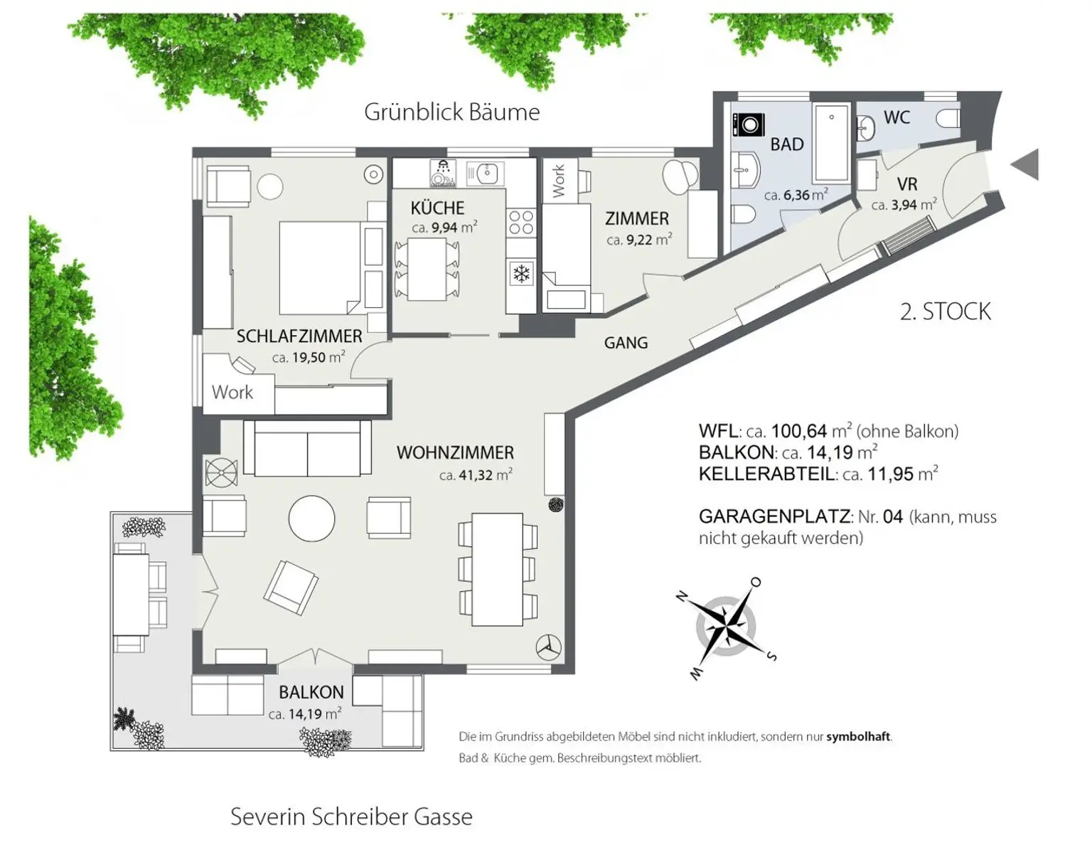 Nahe Türkenschanzpark I Balkon I Garage I 3 Zimmer I Grün & Fernblick