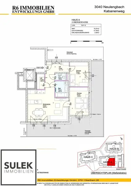 Wohnpark Neulengbach | Erstbezug | DG | 48 m² Terrasse