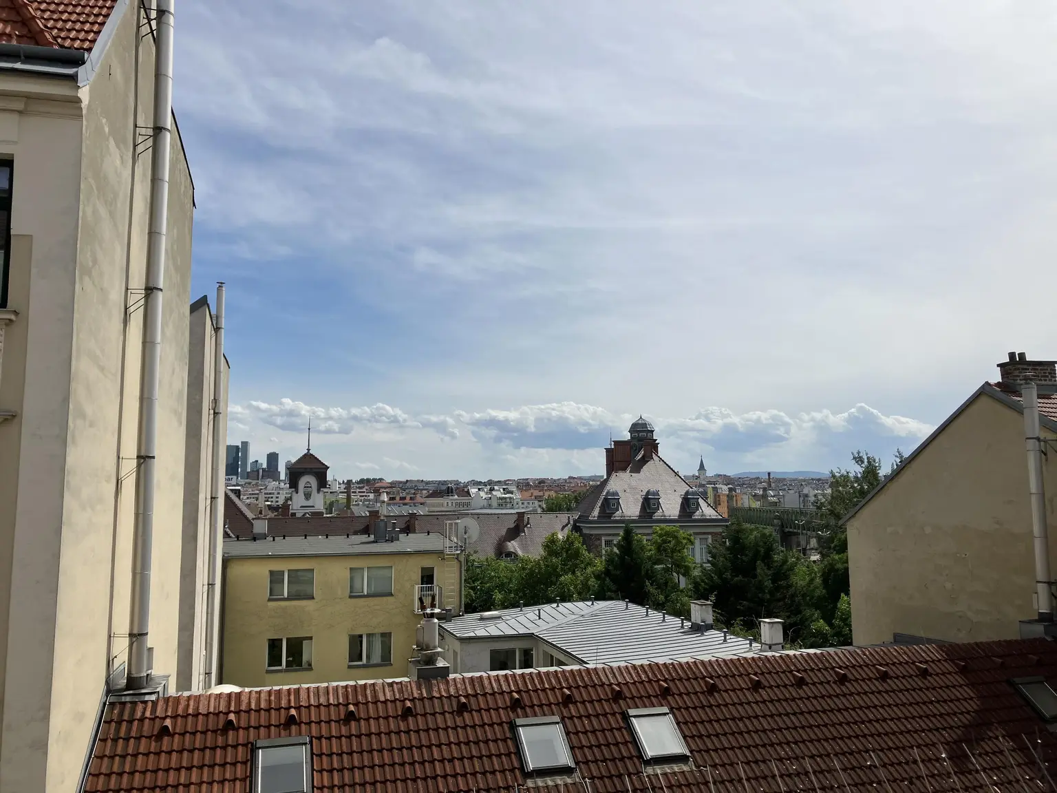 Blick vom Schlafzimmer