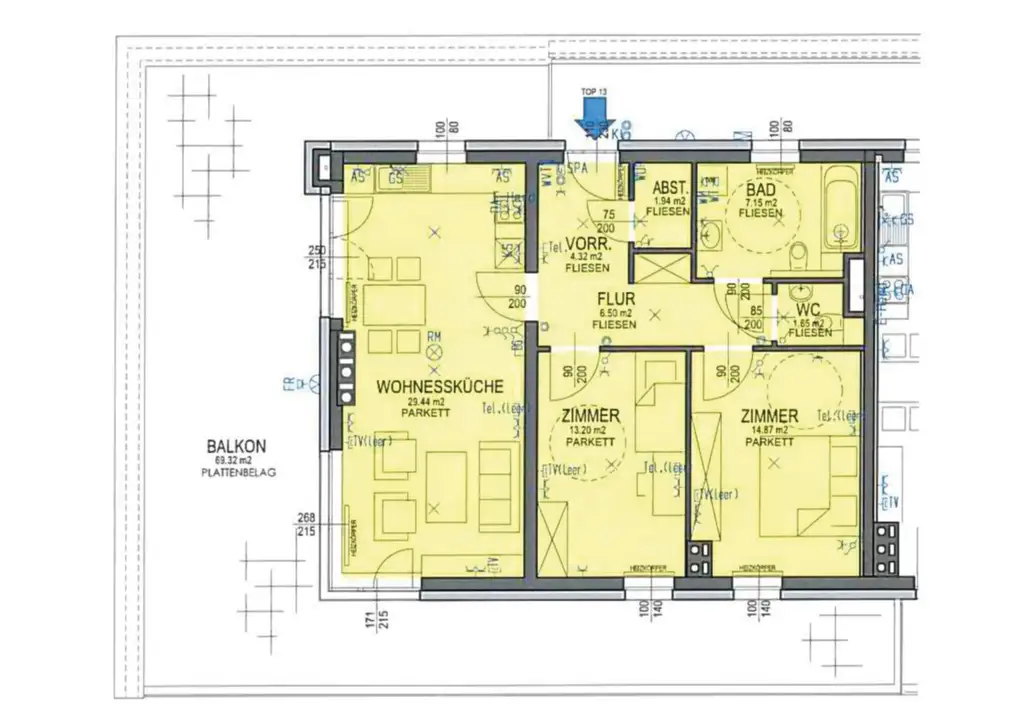 Großzügige Dachgeschosswohnung mit traumhafter Dachterrasse