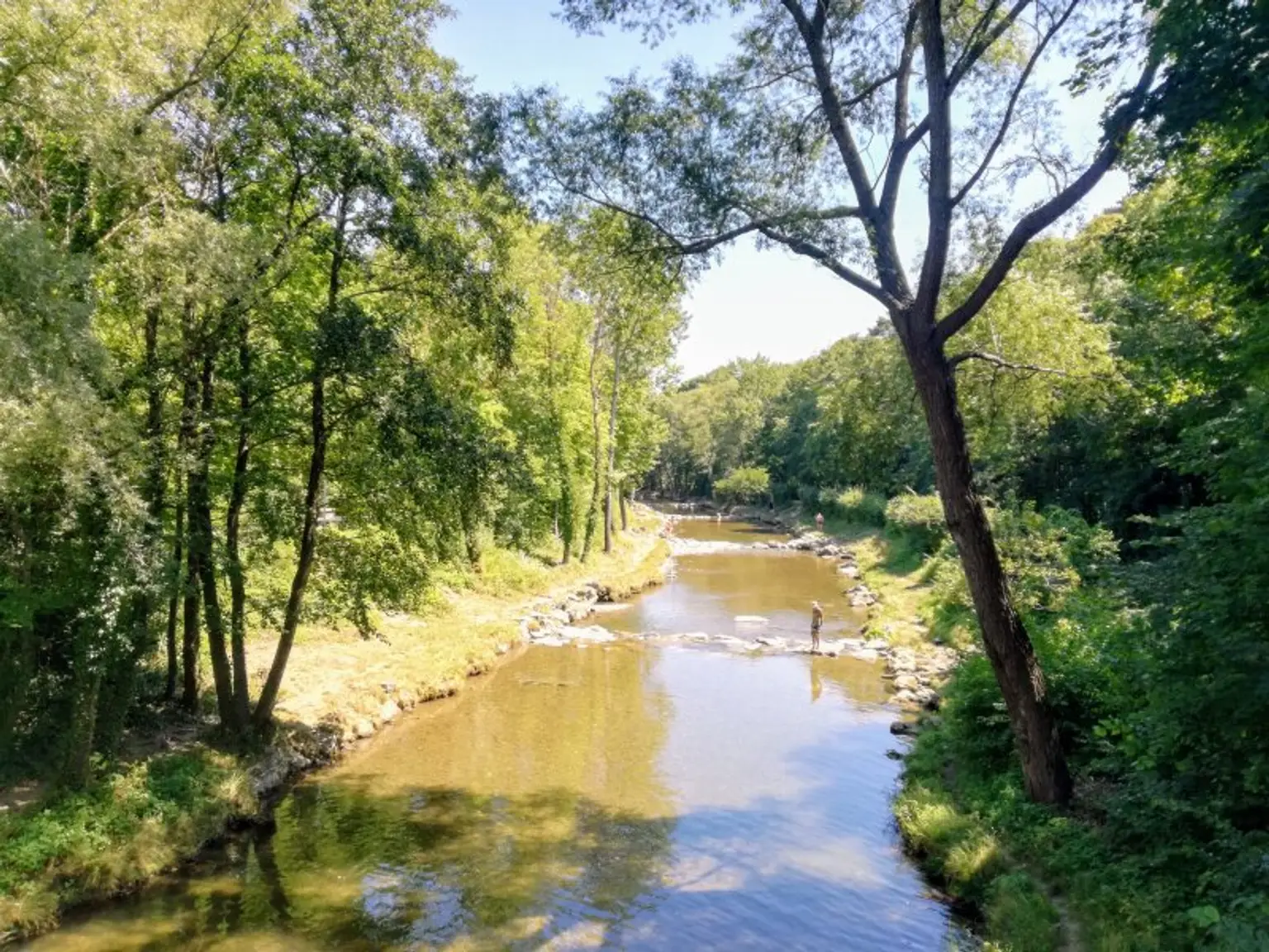 wenige Schritte zur Schwechat
