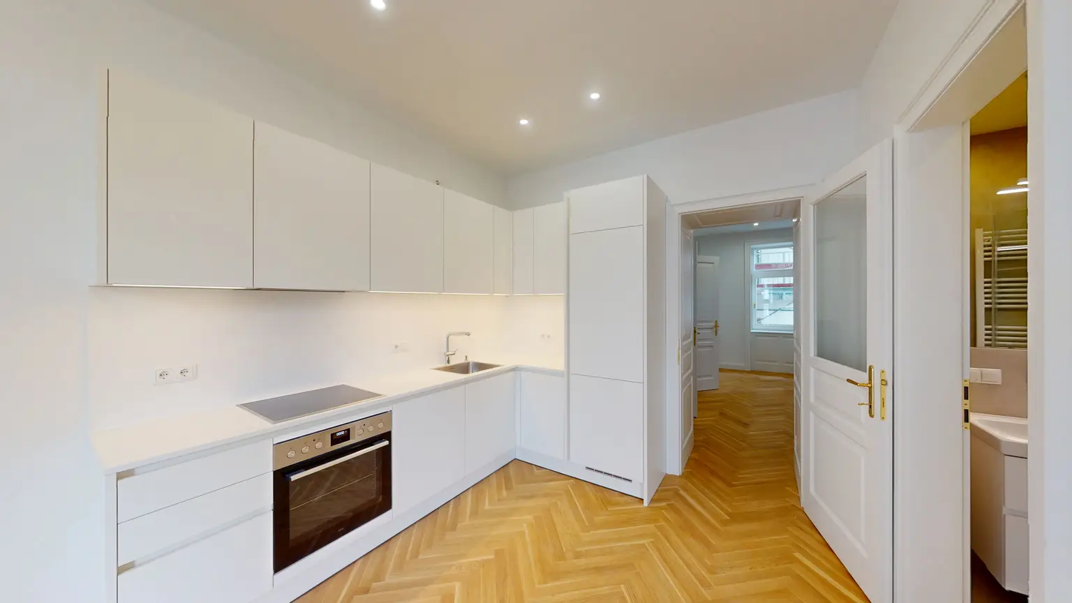 Moderne 2-Zimmer-Wohnung mit offener Wohnküche und Balkon