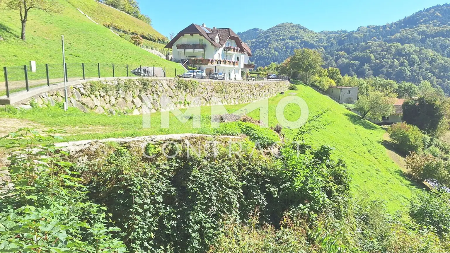 Baugrund 1.177 m² mit Donaublick - Südhang - mit angrenzenden kleinen Grünland 255 m² - St. Nikola