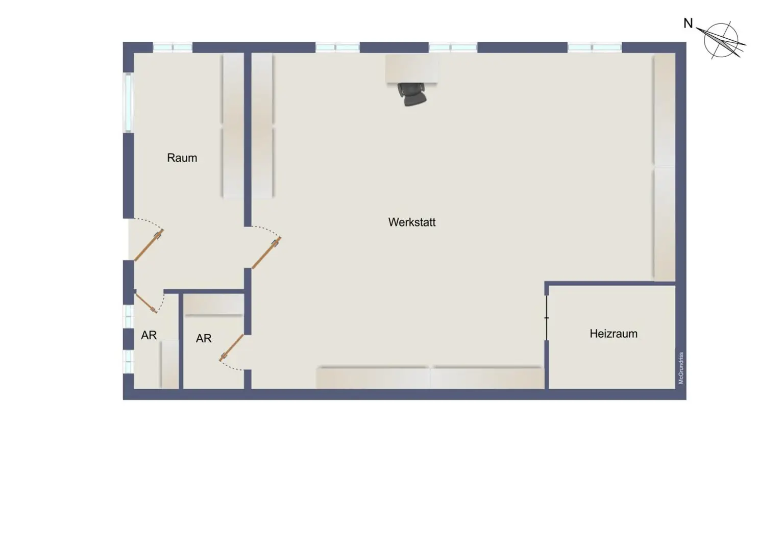 Grundrissplan UG