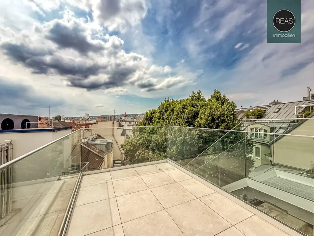 Erstbezug: Atemberaubendes Dachgeschoss - Maisonette - Apartment (klimatisiert) mit 3 Terrassen und hochwertiger Ausstattung im trendigen Ottakring!