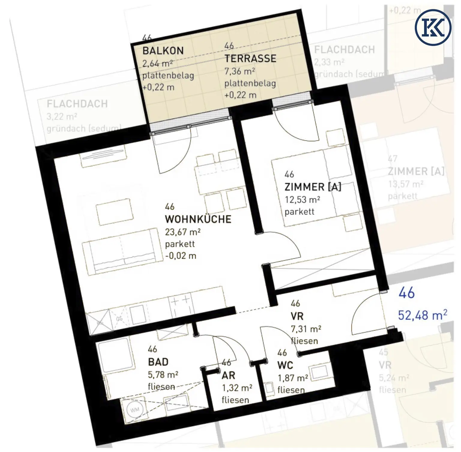 Grundriss Top46