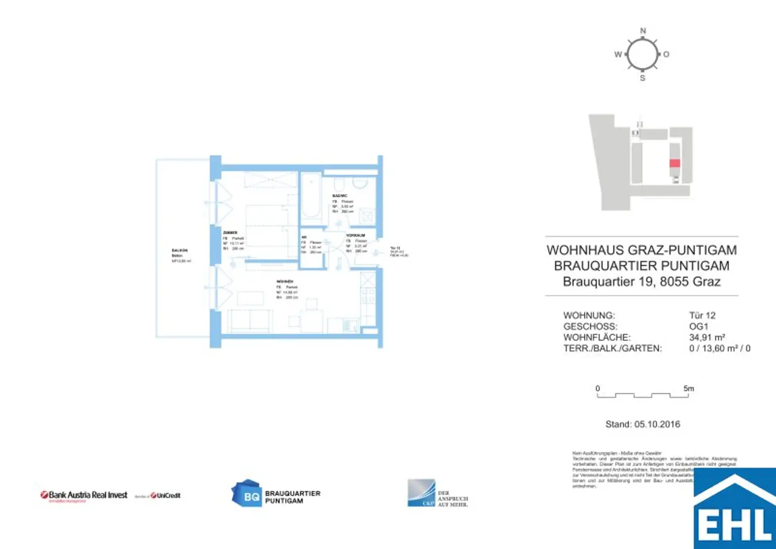 Zuhause im Trendviertel – stilvolle Neubauwohnungen im Brauquartier Puntigam