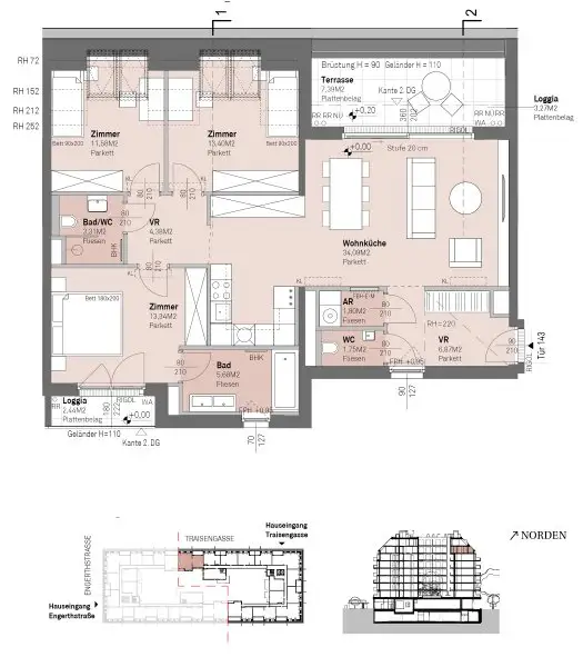 PROVISIONSFREI - Modernes wohnen am Donauufer mit Donaublick!
