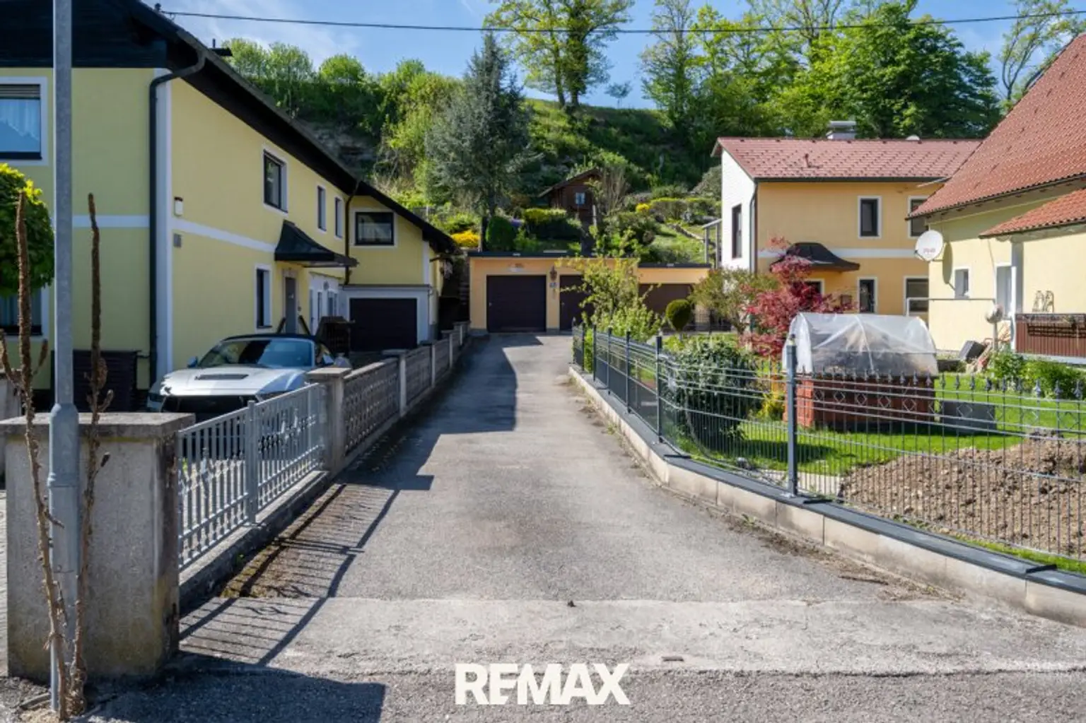 private Zufahrt zum Haus