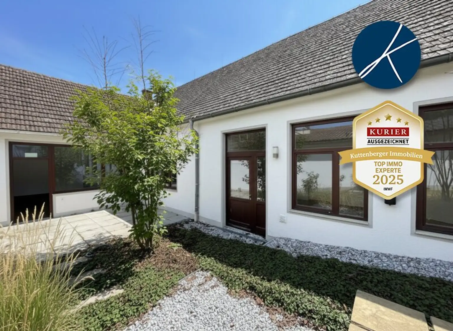 Atrium-Terrasse und Garten