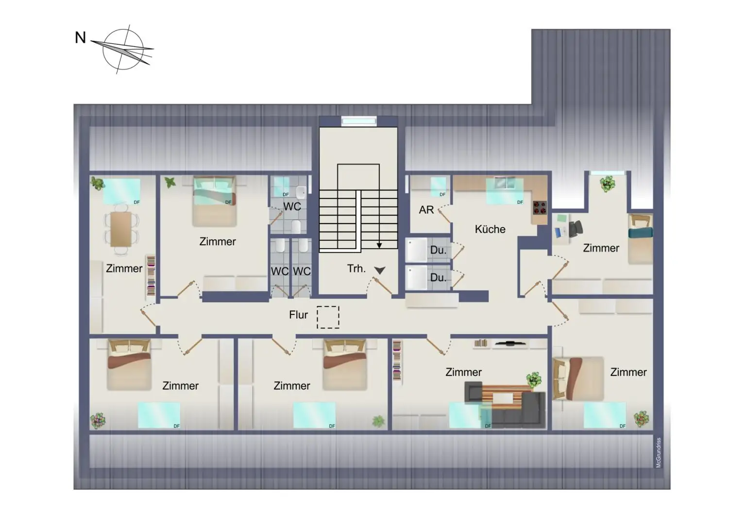 schematischer Grundriss