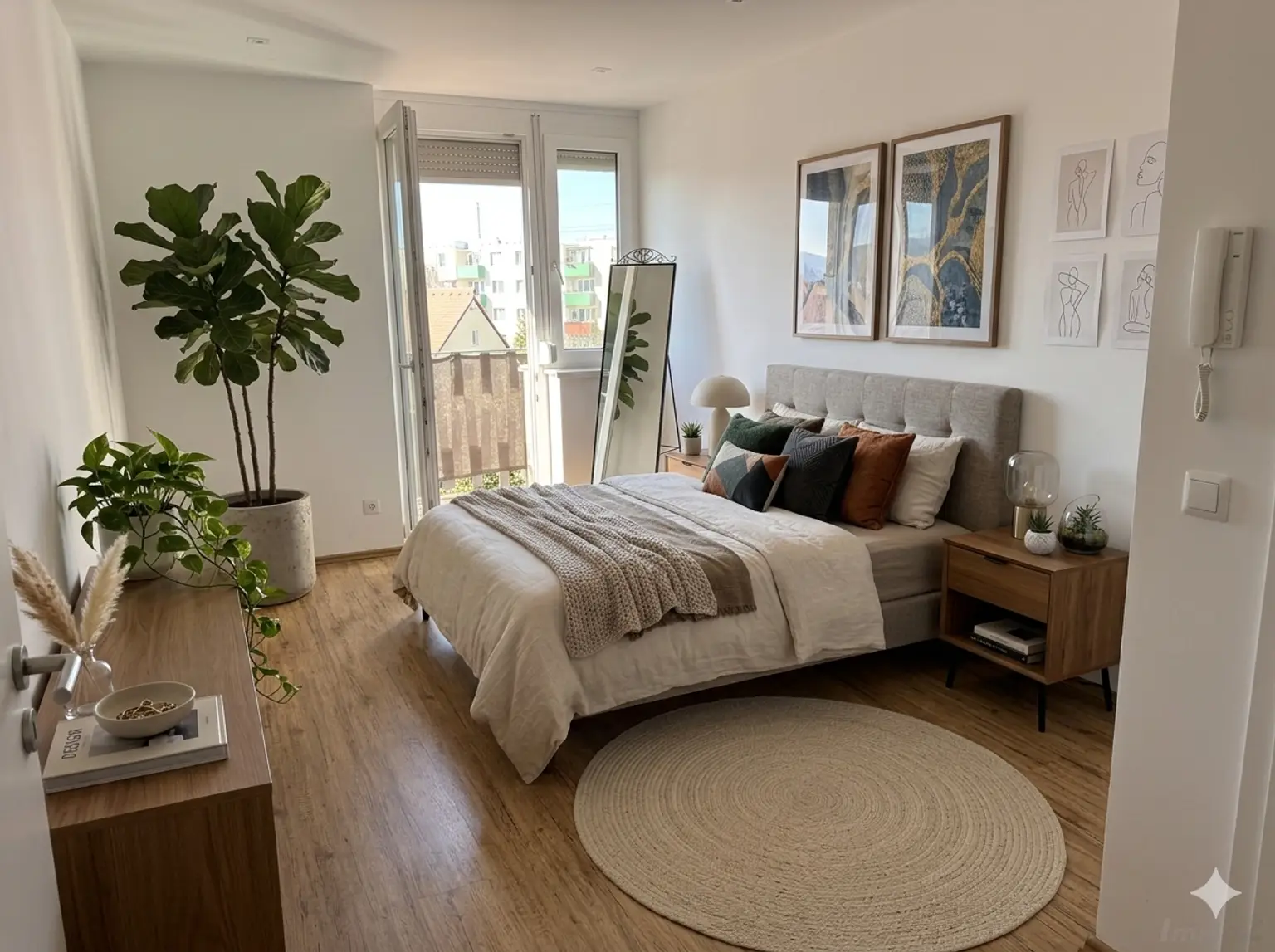 Zimmer 2 - Einrichtung KI-generiert