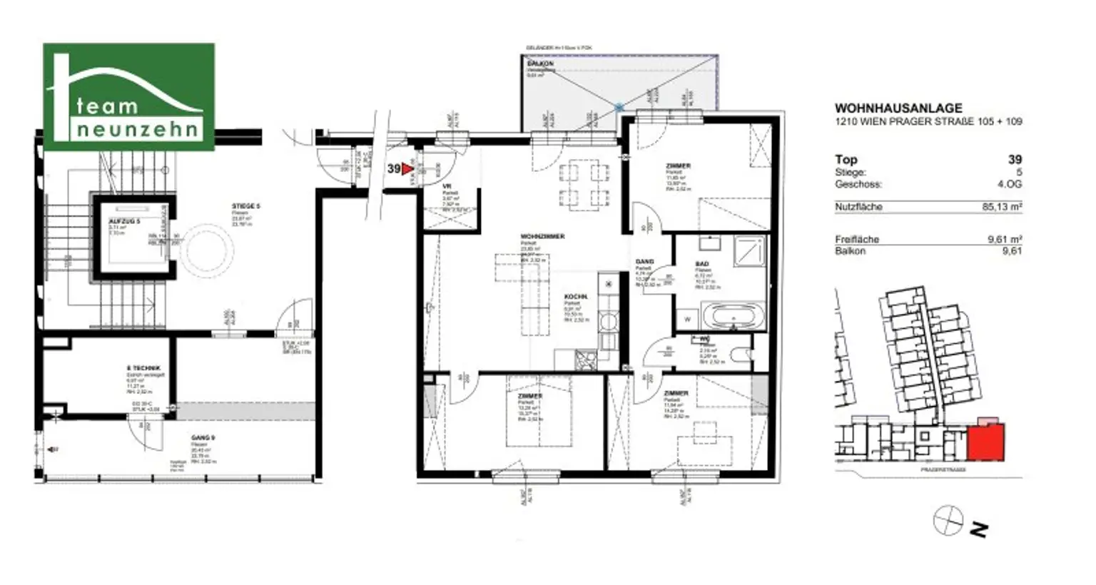 Neubauwohnungen in Wien 1210 – Moderne Wohnqualität in gefragter Lage zwischen SCN und Lorettowiese