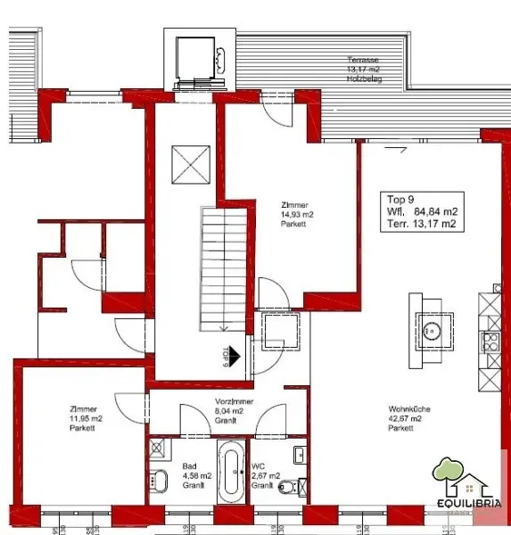 1170 WIEN - NÄHE METROPOL - TOP 3-ZIMMER-WOHNUNG MIT GROSSER TERRASSE (13 m²)