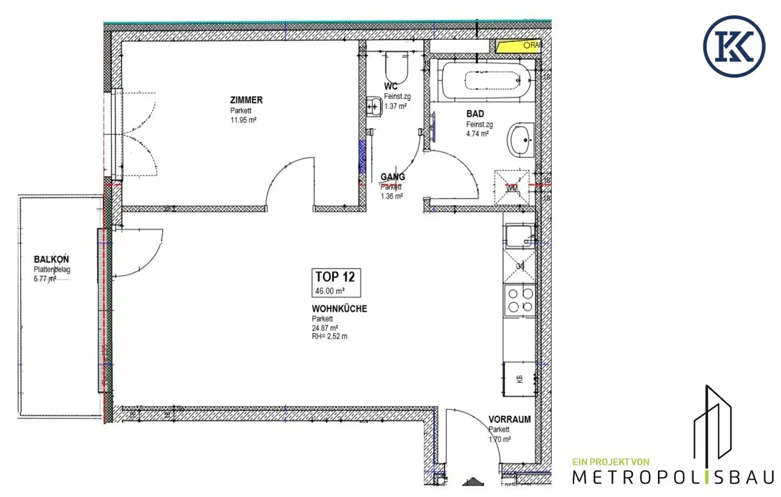 Helles 2-Zimmer-Apartment nahe Alte Donau & Donauzentrum