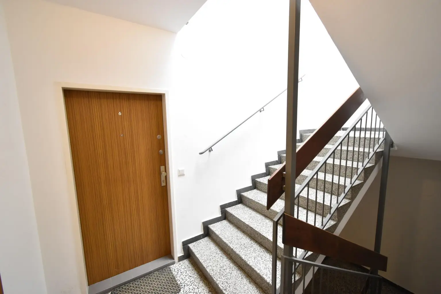 Stiegenhaus mit Eingangstür