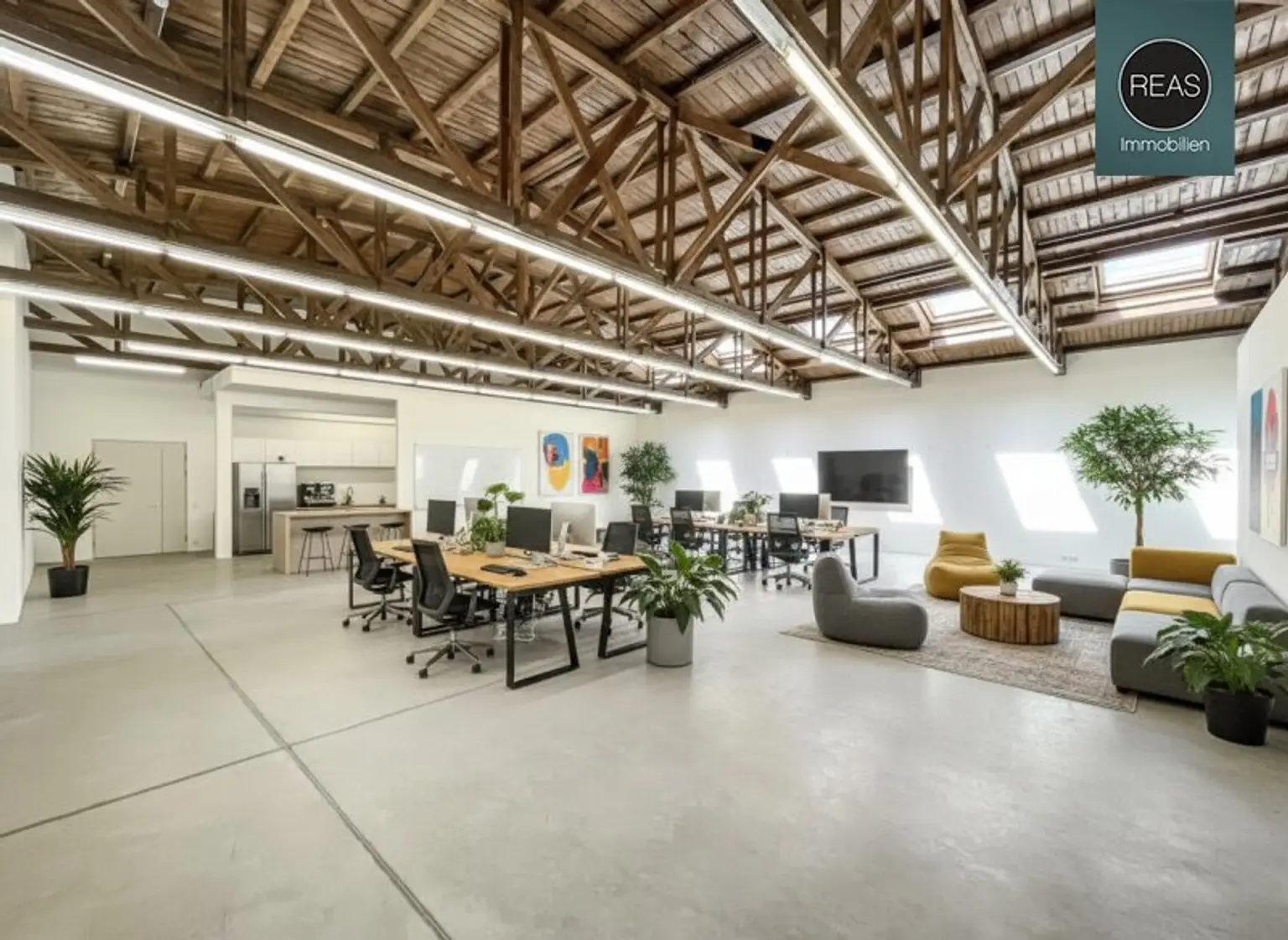 Loft in der Brotfabrik Wien mit toller Raumhöhe & riesiger Terrasse! Stellplatz verfügbar!