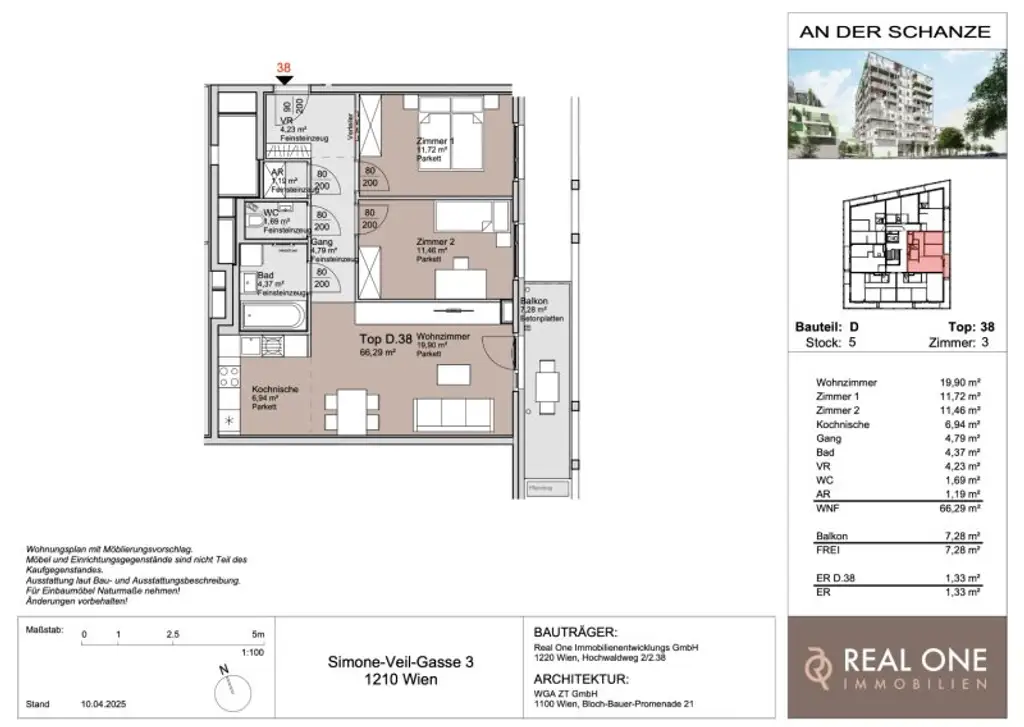 PROVISIONSFREI - THE WATERFRONT CURIOSITY - ABSOLUTE SELTENHEIT – EIGENGRUND BEI DER ALTEN DONAU!