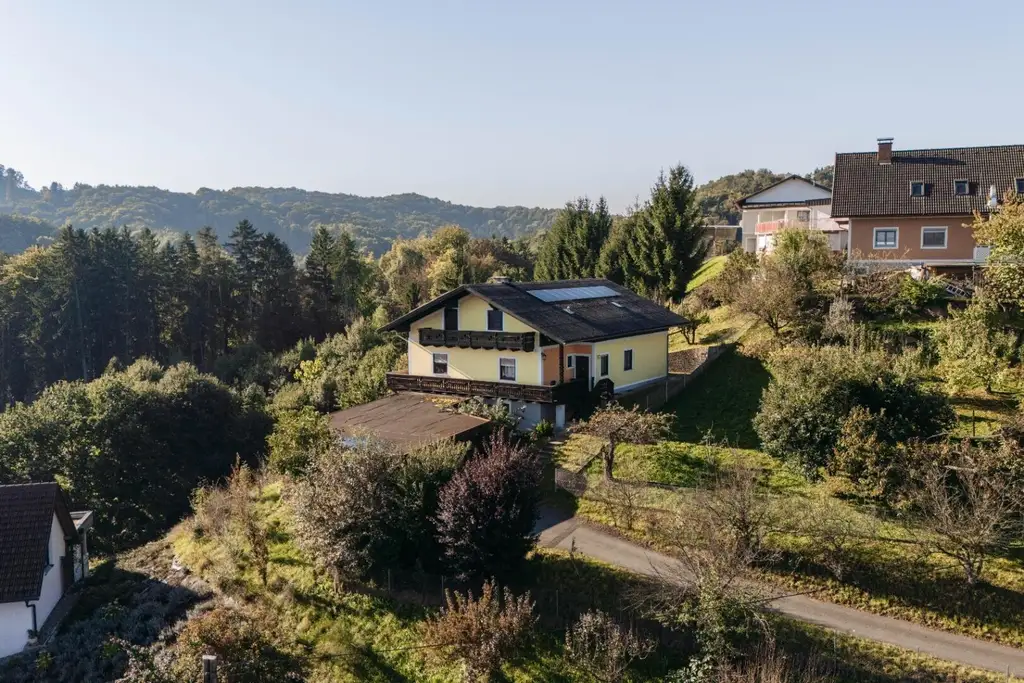 8451 Kranach: Idyllisches Wohnhaus mit Rundumblick in absoluter Ruhelage