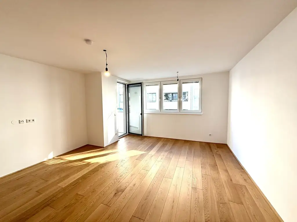 Ab 15.06.2026: Herausragende 2-Zimmer-Wohnung mit Balkon| Fußbodenheizung| Neubau