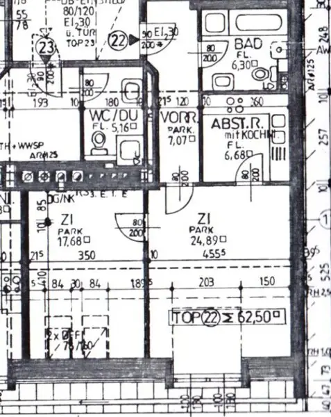 NASCHMARKT-NÄHE, 62 m2 Dachgeschoß, 2 Zimmer, Küche, Wannenbad, Parketten, U4-Nähe, Kettenbrückengasse