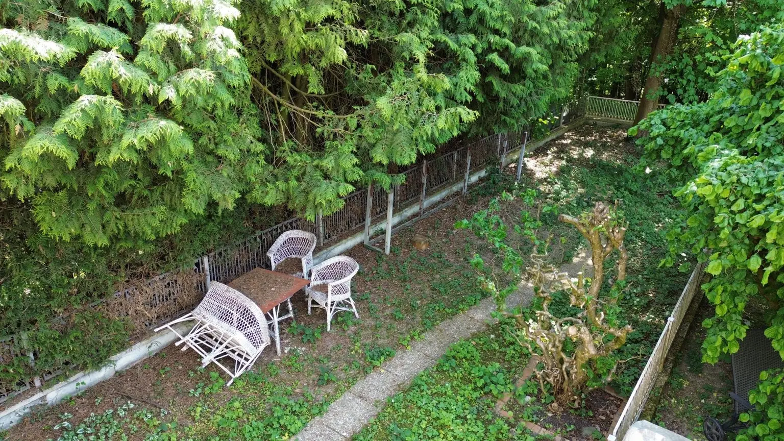 Drohnenfoto Garten