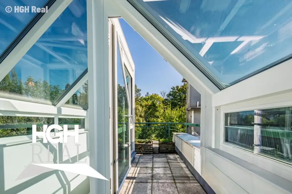 1190 Wien Döbling Lichtdurchflutete 5-Zimmer Dachgeschoß-Maisonette mit Panoramaterrassen und zwei Garagenplätzen