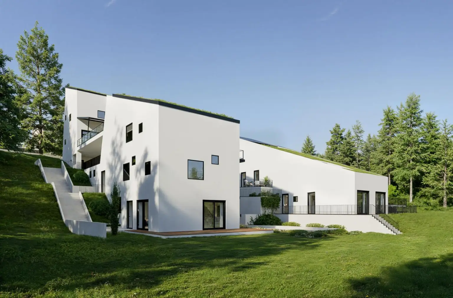 Haus mit großen Terrassen und schönem Ausblick! Neubauprojekt in Waltendorf!