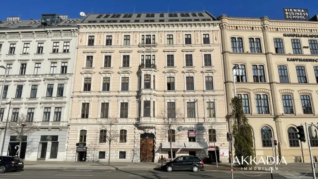 Altbaubüro mit Blick in den Resselpark