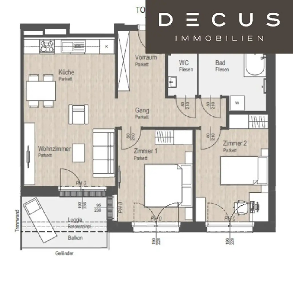3 ZIMMER | 5. OG | HOFSEITIG | LANDHAUSVIERTEL | MIT FREIFLÄCHE | AB OKTOBER