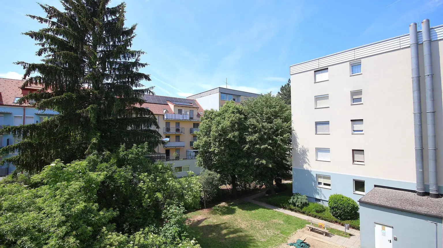 Ausblick vom Westbalkon