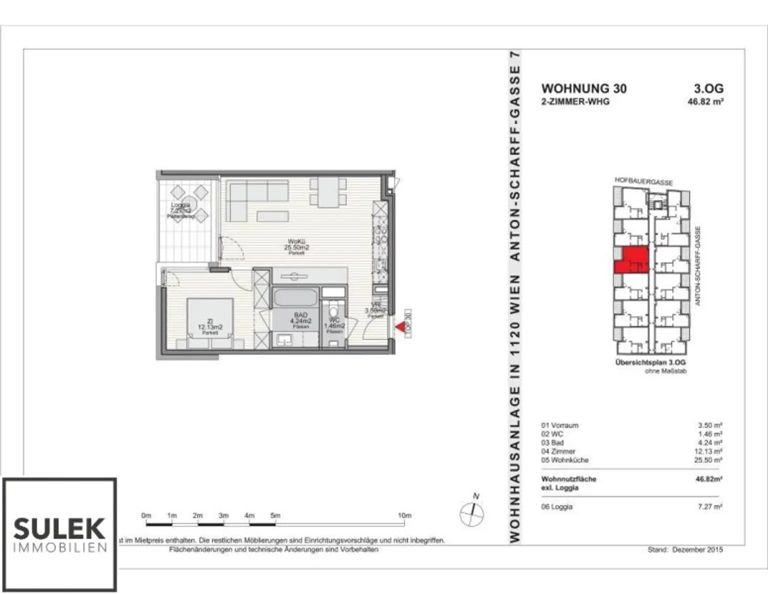 helle, freundliche 2 Zi.-Neubauwohnung + Loggia: U4 fußläufig erreichbar - ab 1.11.2025