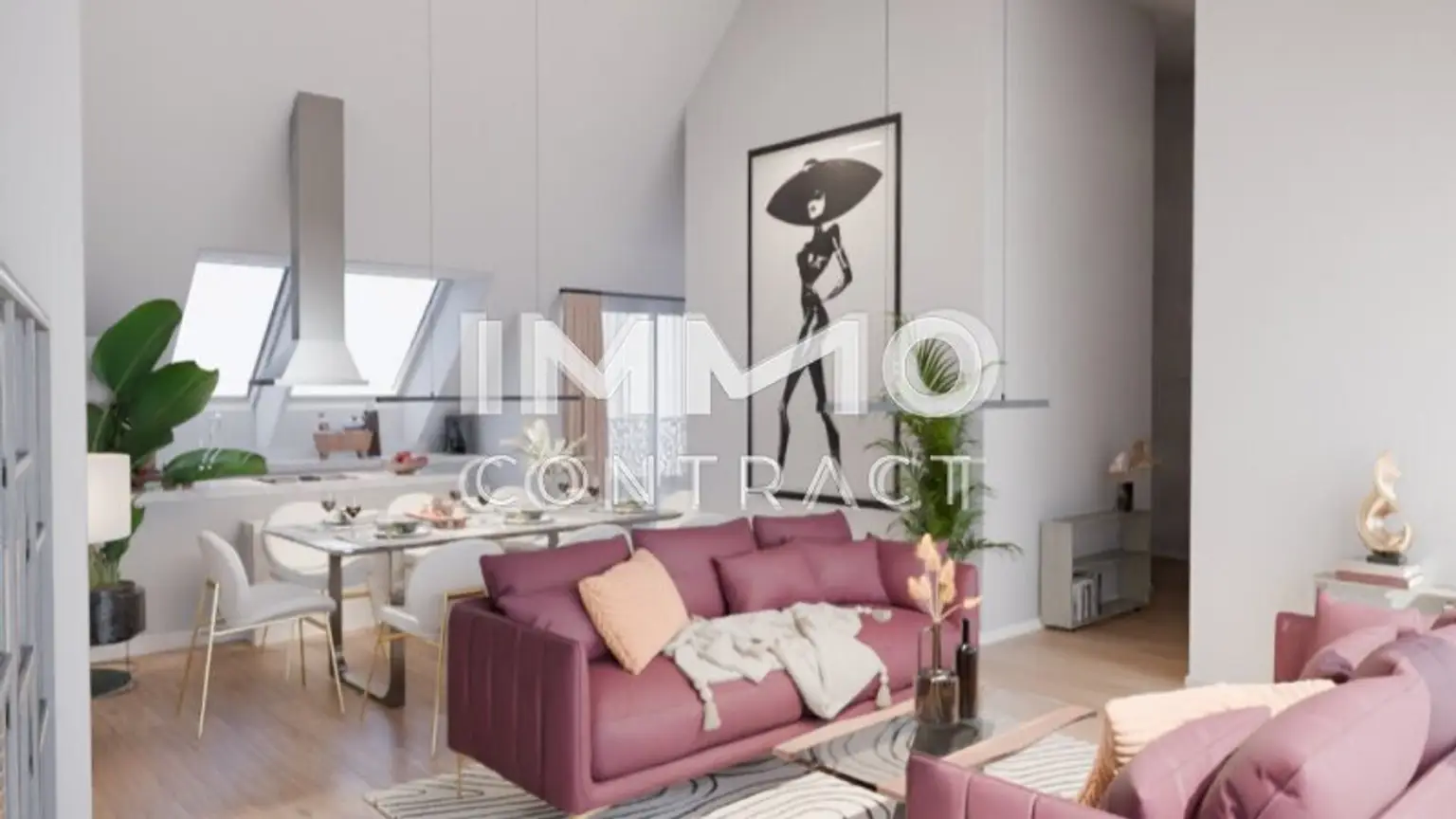 Außergewöhnliche Architektur im Neubau mit hohen Decken! 2 Terrassen auf Wohnebene! Provisionsfrei